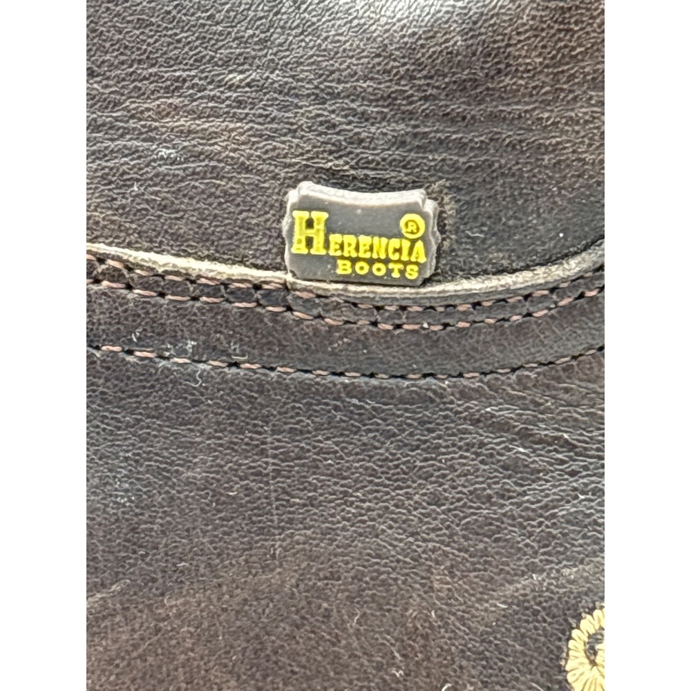 Herencia Crazy Lazer Floral Embroidered Square Square Toe Western Boots ‎ W US 9 - Picture 2 of 16